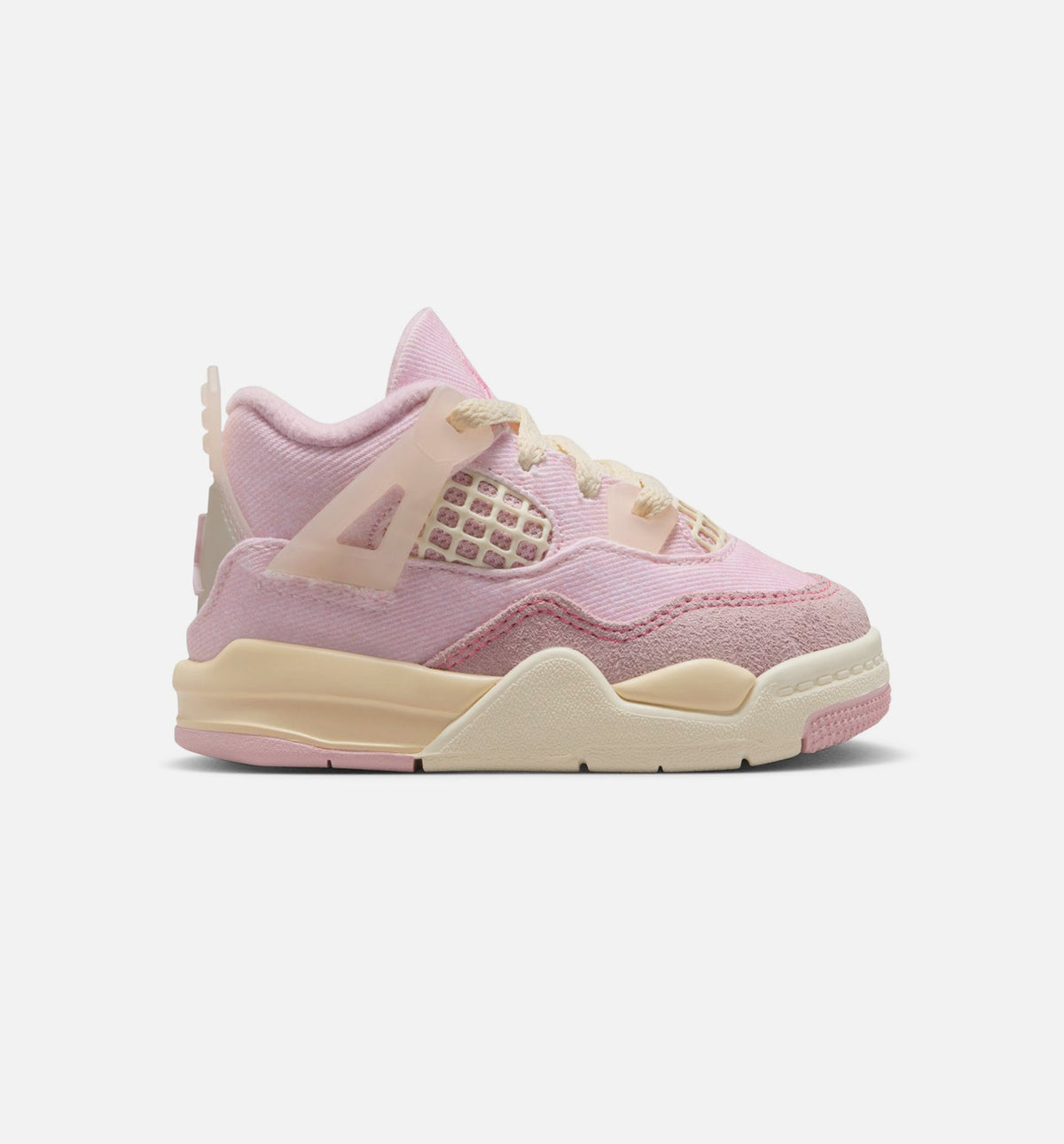 Air Jordan 4 Retro Pink Pearl and Iced Carmine Infant/Toddler Sneakers