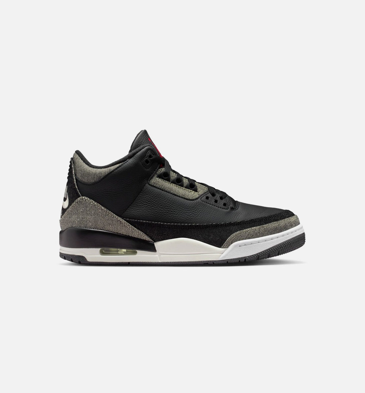 Air Jordan 3 x Levi's Black and White Men's Sneakers
