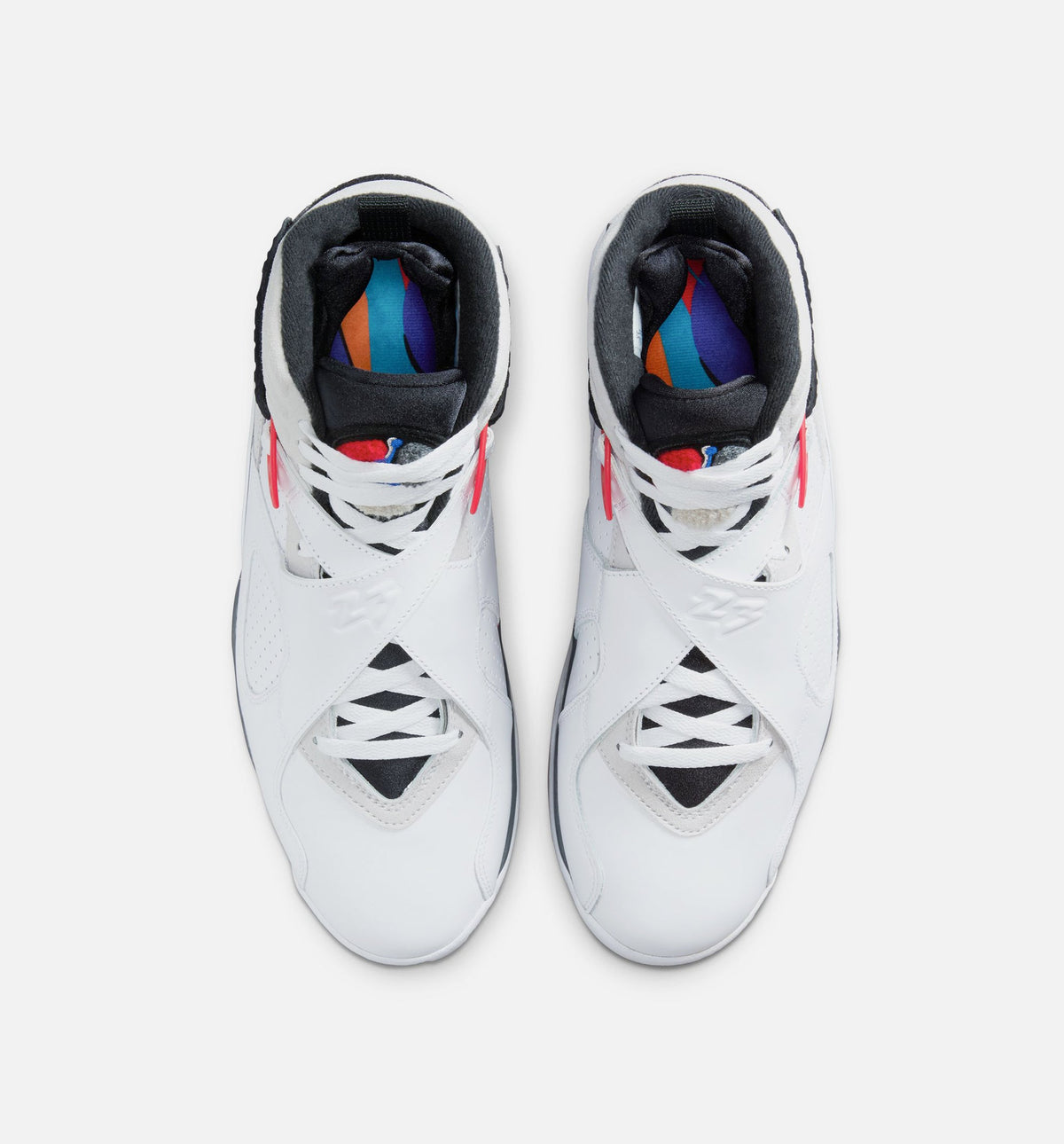 Air Jordan 8 Retro White and True Red Men's Sneakers