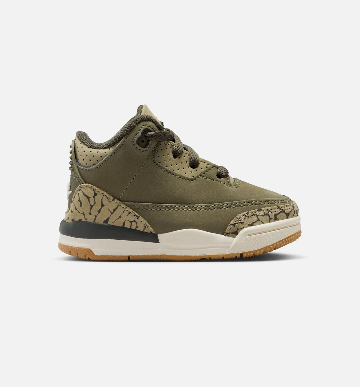 Air Jordan 3 Retro Medium Olive Infant/Toddler Sneakers
