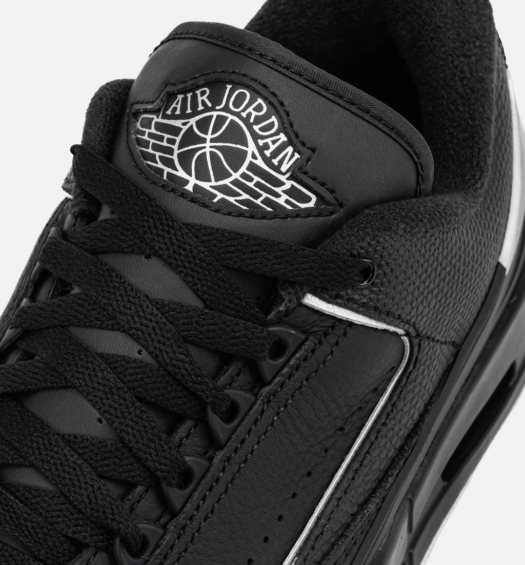 Air Jordan 23 Black and Metallic Silver Men's Sneakers