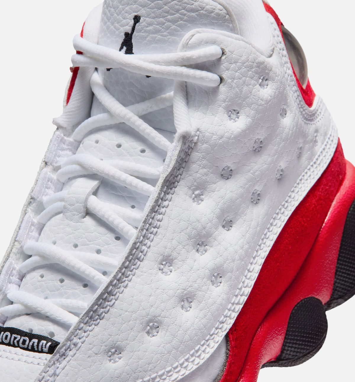 Air Jordan 13 Retro White and University Red Preschool Sneakers