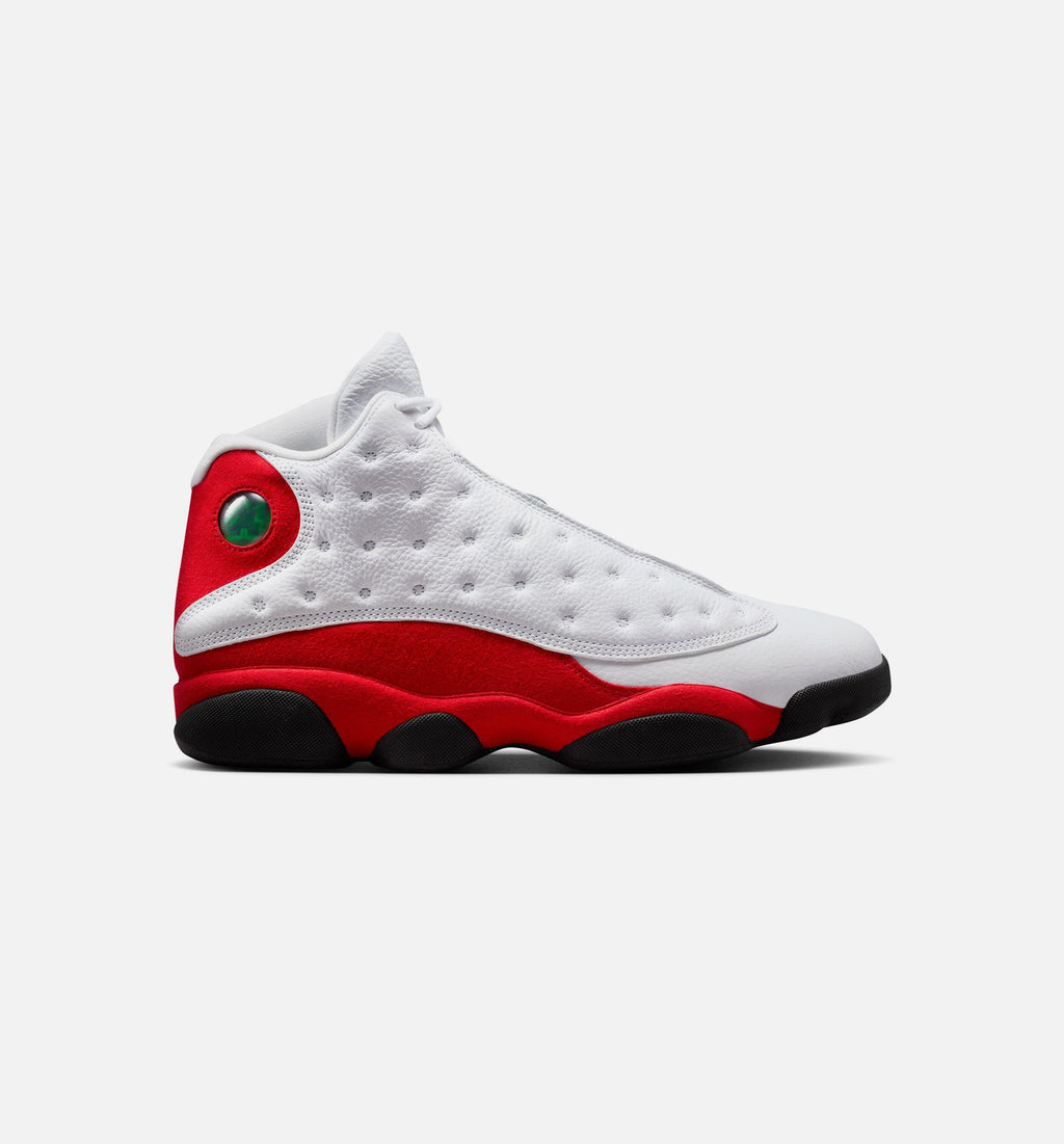 Air Jordan 13 Retro White and University Red Men's Sneakers