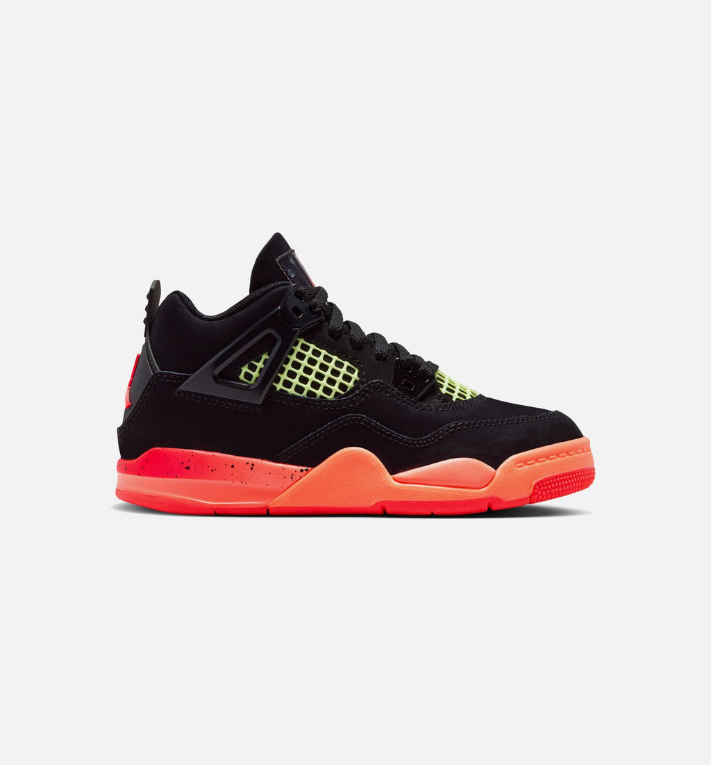 Air Jordan 4 Retro Black Infrared 23 Preschool Sneakers