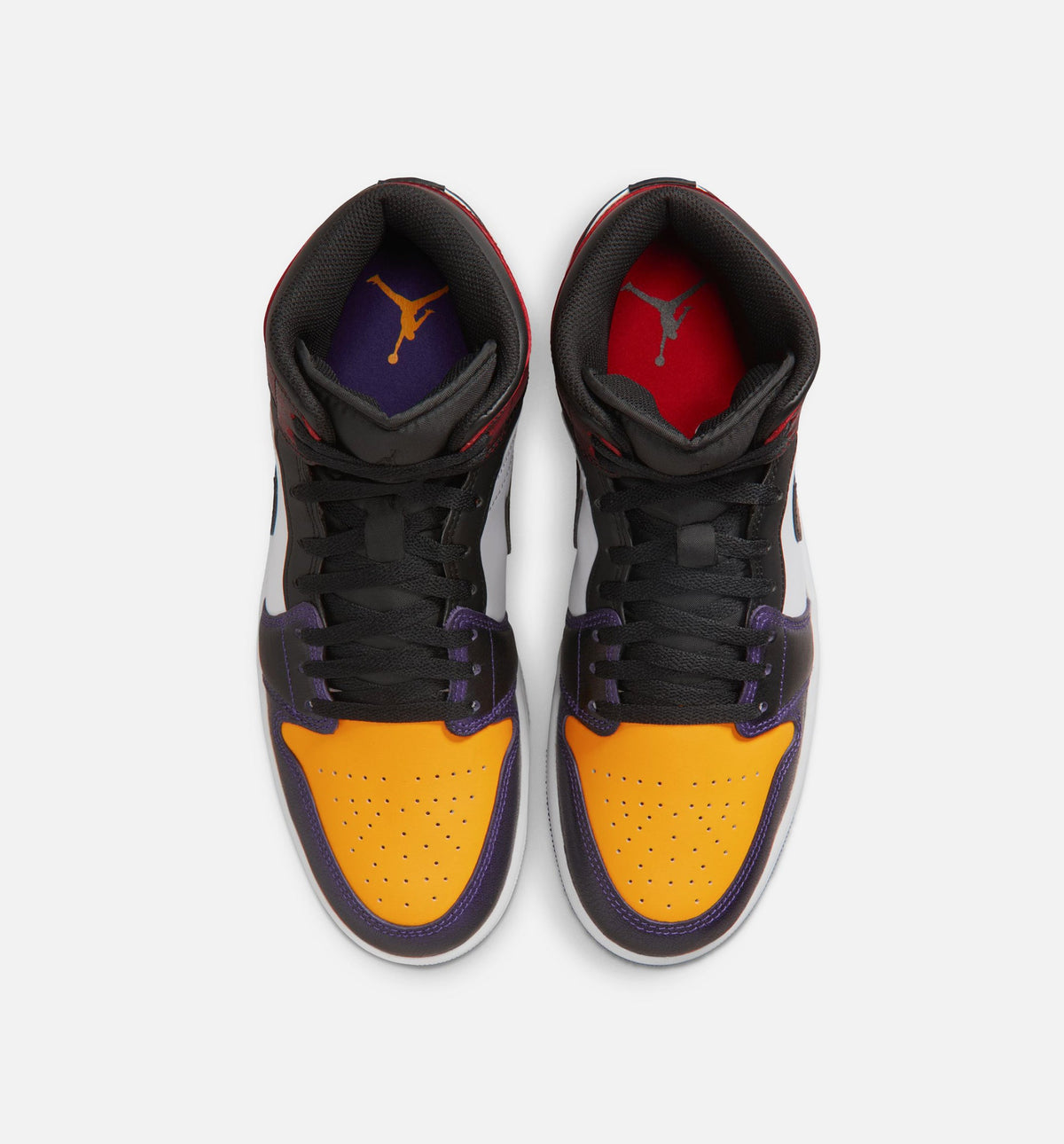 Air Jordan 1 Mid SE Men's Sneakers | True Red/White/Court Purple/Black