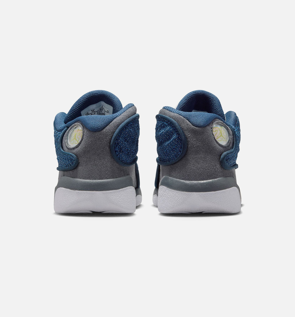 Air Jordan 13 Retro Navy and Flint Grey Infant/Toddler Sneakers