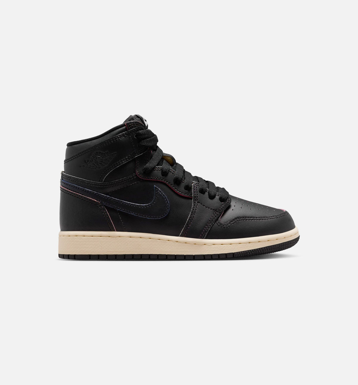 Air Jordan 1 Retro High OG GS Sneakers | Black/Black/Muslin