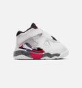 Air Jordan 8 Retro White and True Red Infant/Toddler Sneakers