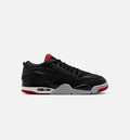 Air Jordan 4 RM Black and Wolf Grey Men's Sneakers