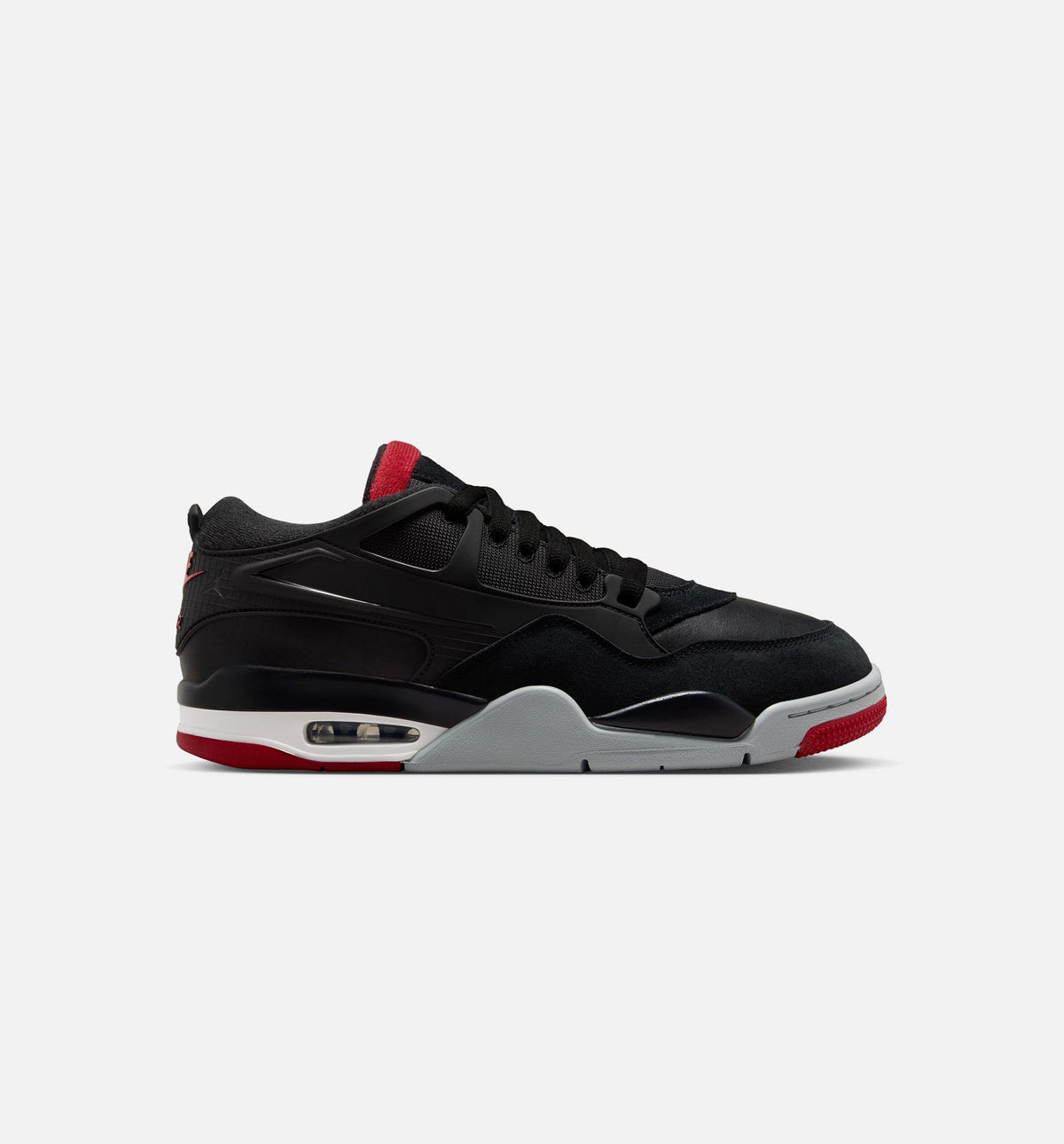 Air Jordan 4 RM Black and Wolf Grey Men's Sneakers