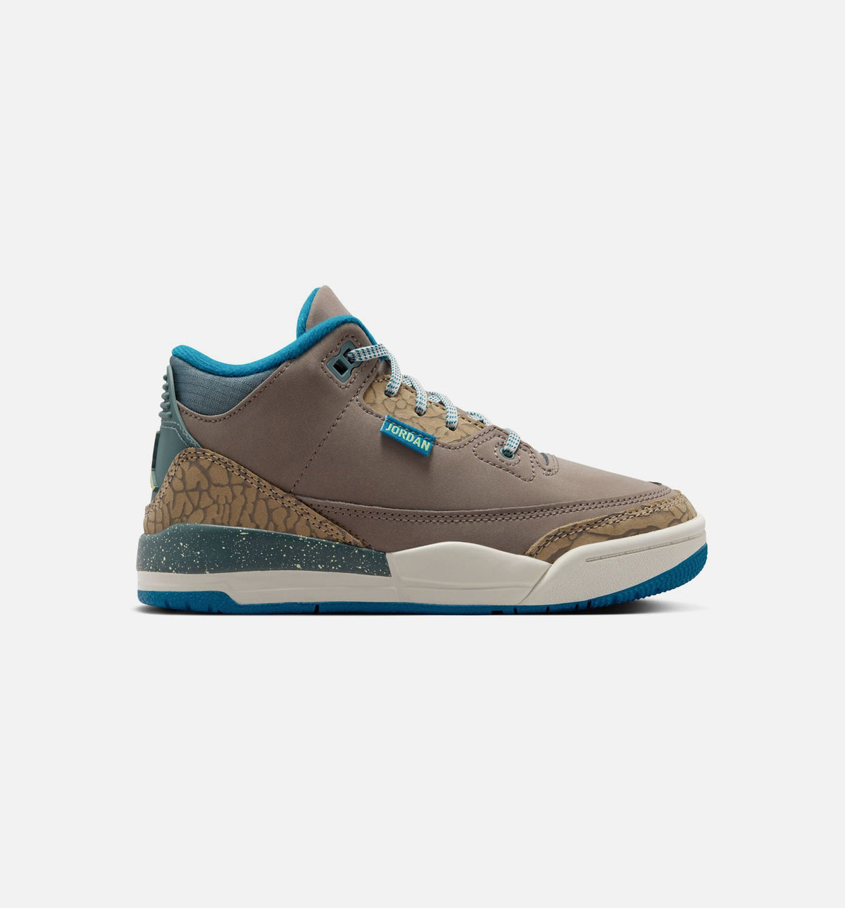 Air Jordan 3 Retro Olive Grey Preschool Sneakers