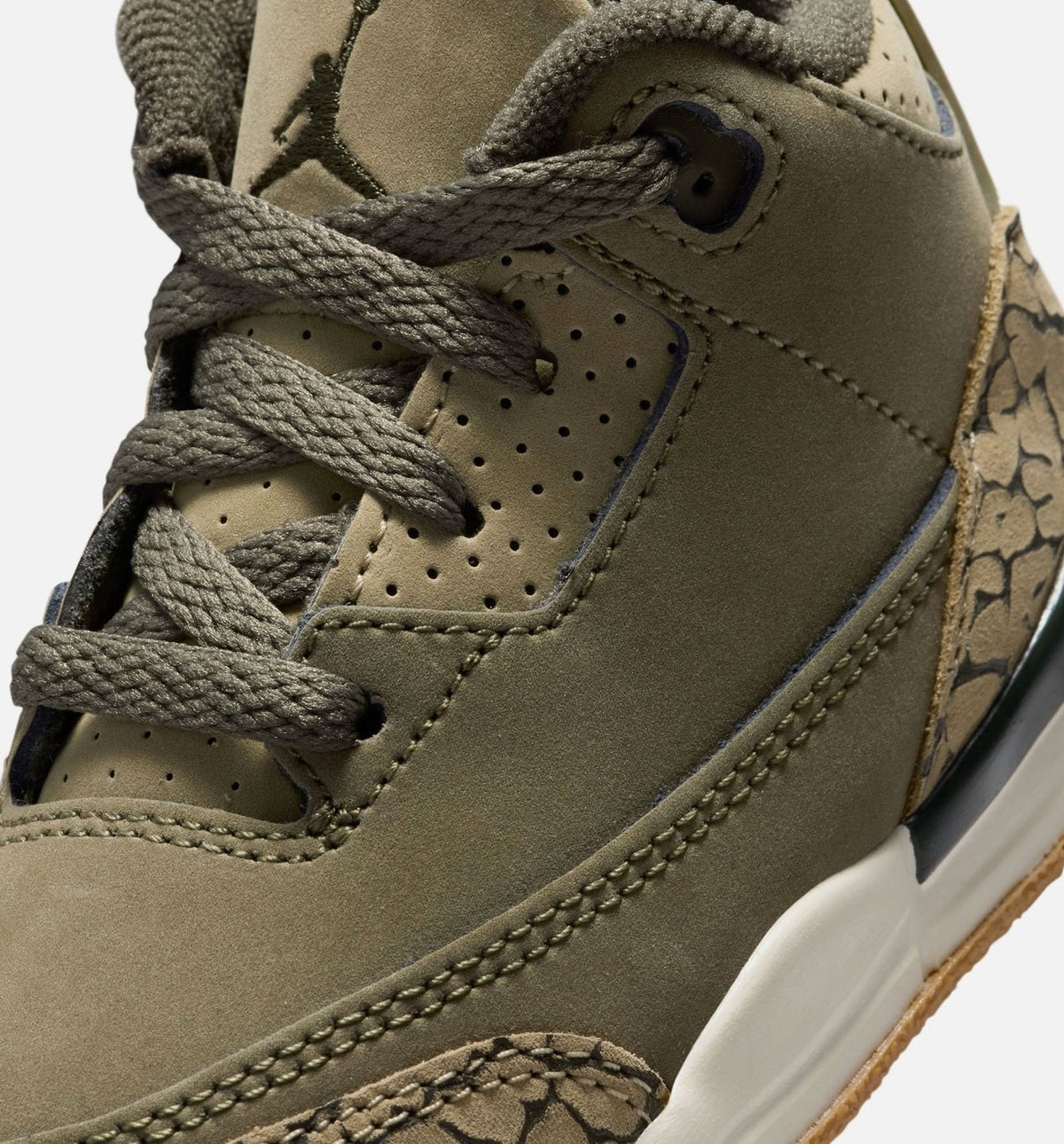 Air Jordan 3 Retro Medium Olive Infant/Toddler Sneakers
