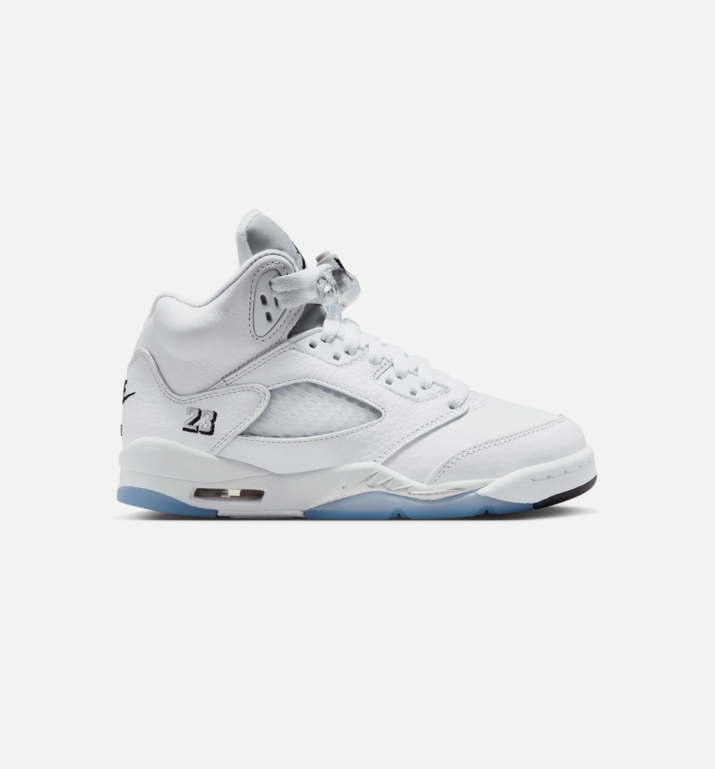Air Jordan 5 Retro OG White Metallic GS Sneakers