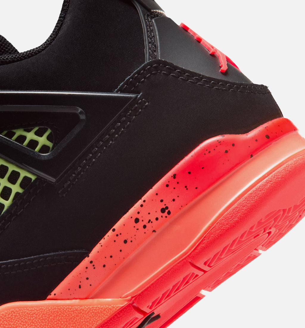 Air Jordan 4 Retro Black Infrared 23 Preschool Sneakers