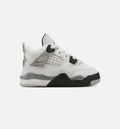 Air Jordan 4 Retro White Cement Infant/Toddler Sneakers