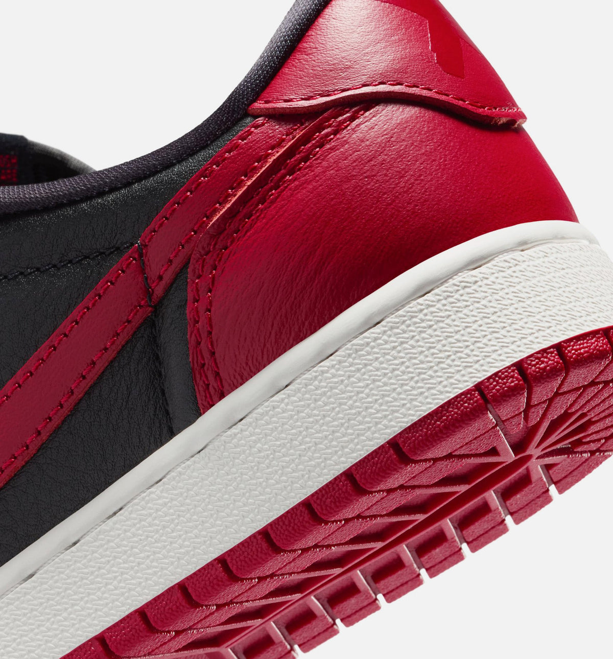 Air Jordan 1 Retro Low OG Banned GS Sneakers | Black/Black/Varsity Red/Summit White