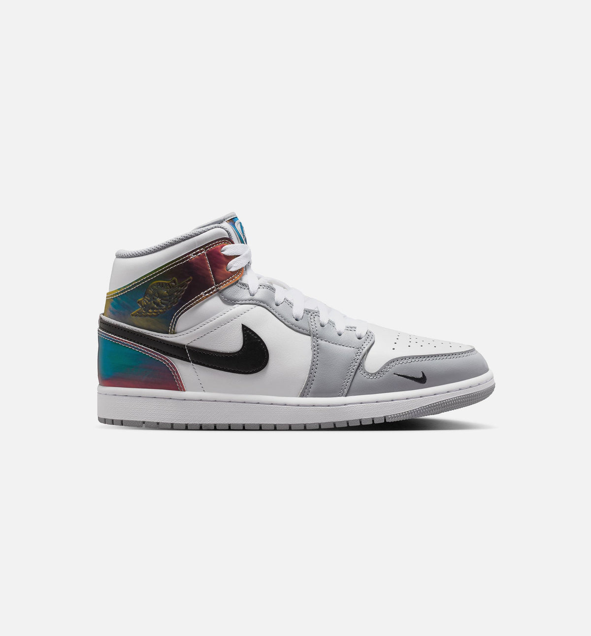 Air Jordan 1 Mid SE Men's Sneakers | Black/White/Wolf Grey