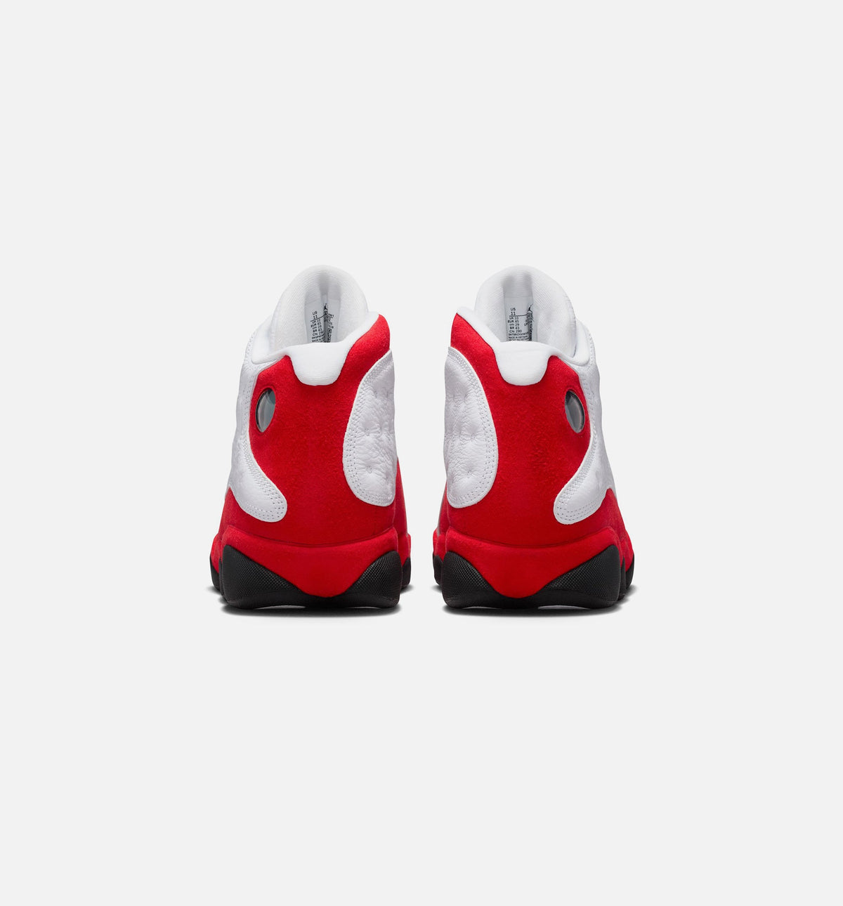 Air Jordan 13 Retro White and University Red Men's Sneakers