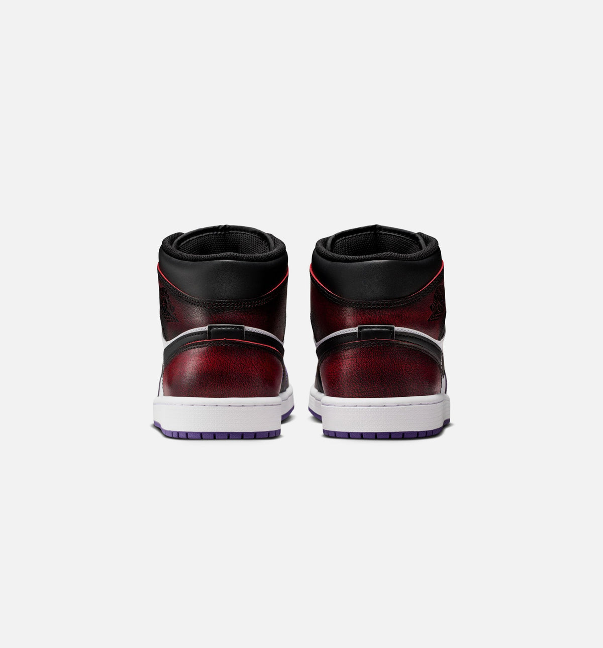 Air Jordan 1 Mid SE Men's Sneakers | True Red/White/Court Purple/Black
