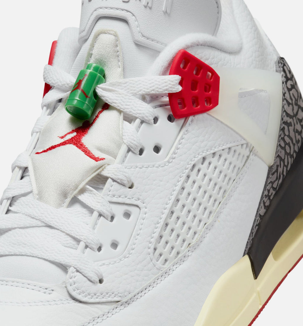 Spizike Low White, Black and Varsity Red Men's Sneakers