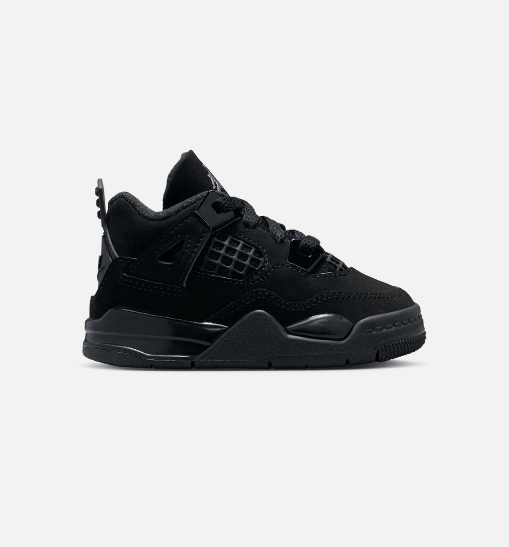 Air Jordan 4 Retro Black Cat Infant/Toddler Sneakers