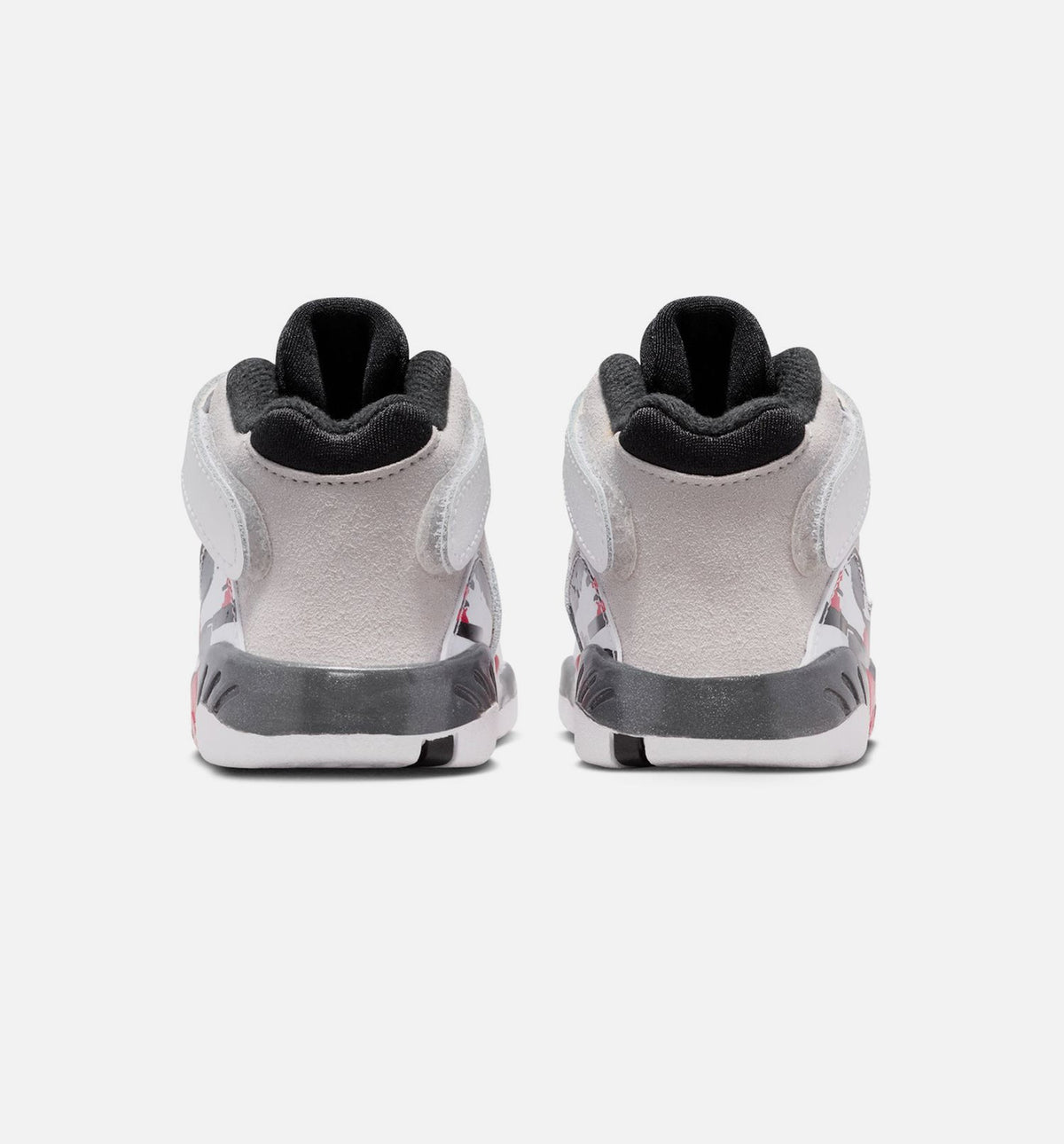 Air Jordan 8 Retro White and True Red Infant/Toddler Sneakers