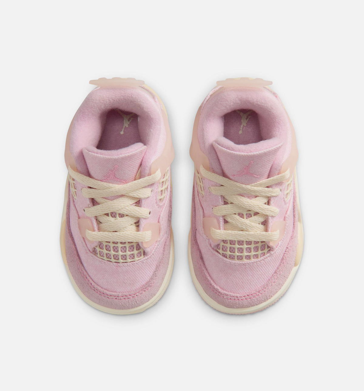 Air Jordan 4 Retro Pink Pearl and Iced Carmine Infant/Toddler Sneakers