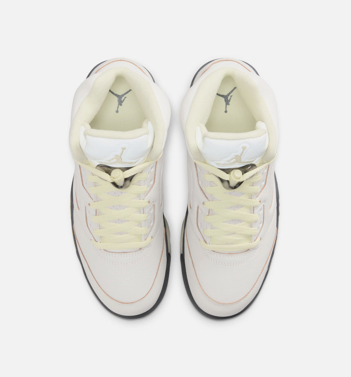 Air Jordan 5 Retro Luminous Green and Sail Women's Sneakers