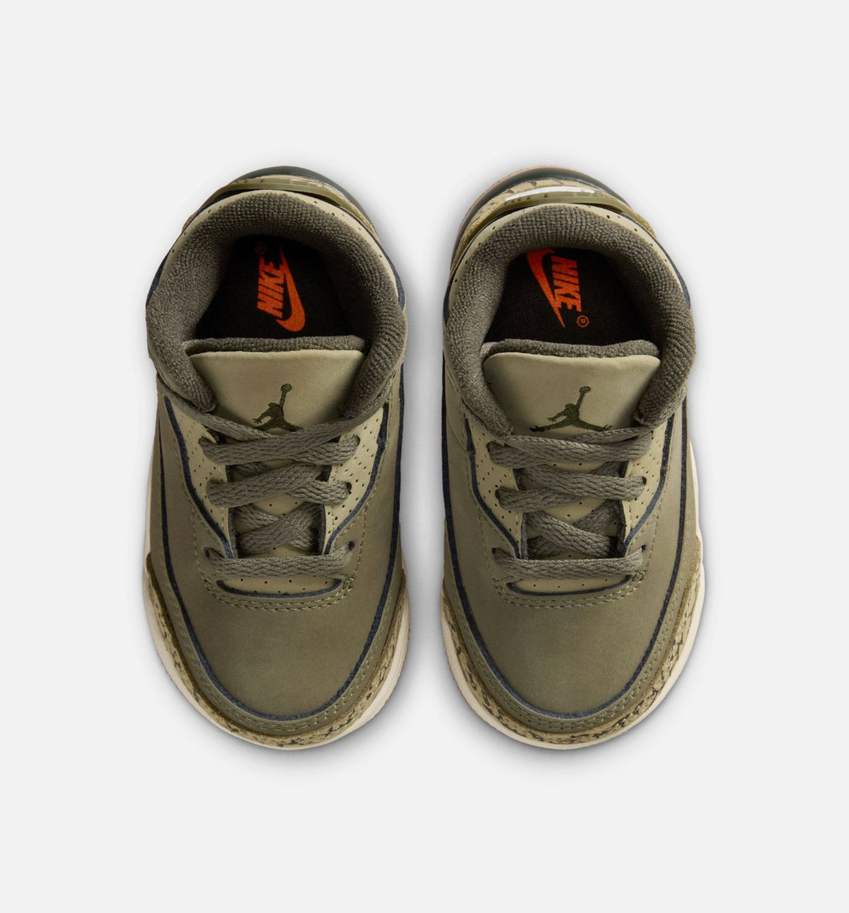 Air Jordan 3 Retro Medium Olive Infant/Toddler Sneakers