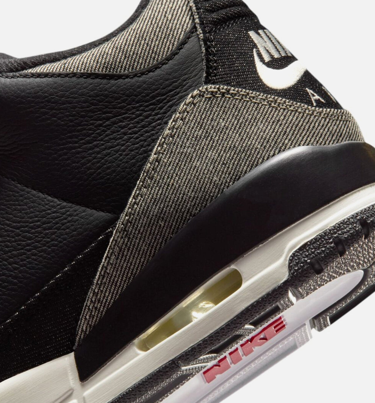 Air Jordan 3 x Levi's Black and White Men's Sneakers