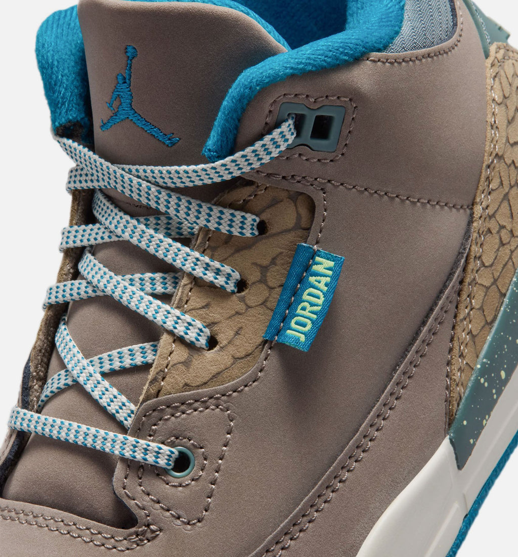 Air Jordan 3 Retro Olive Grey Preschool Sneakers