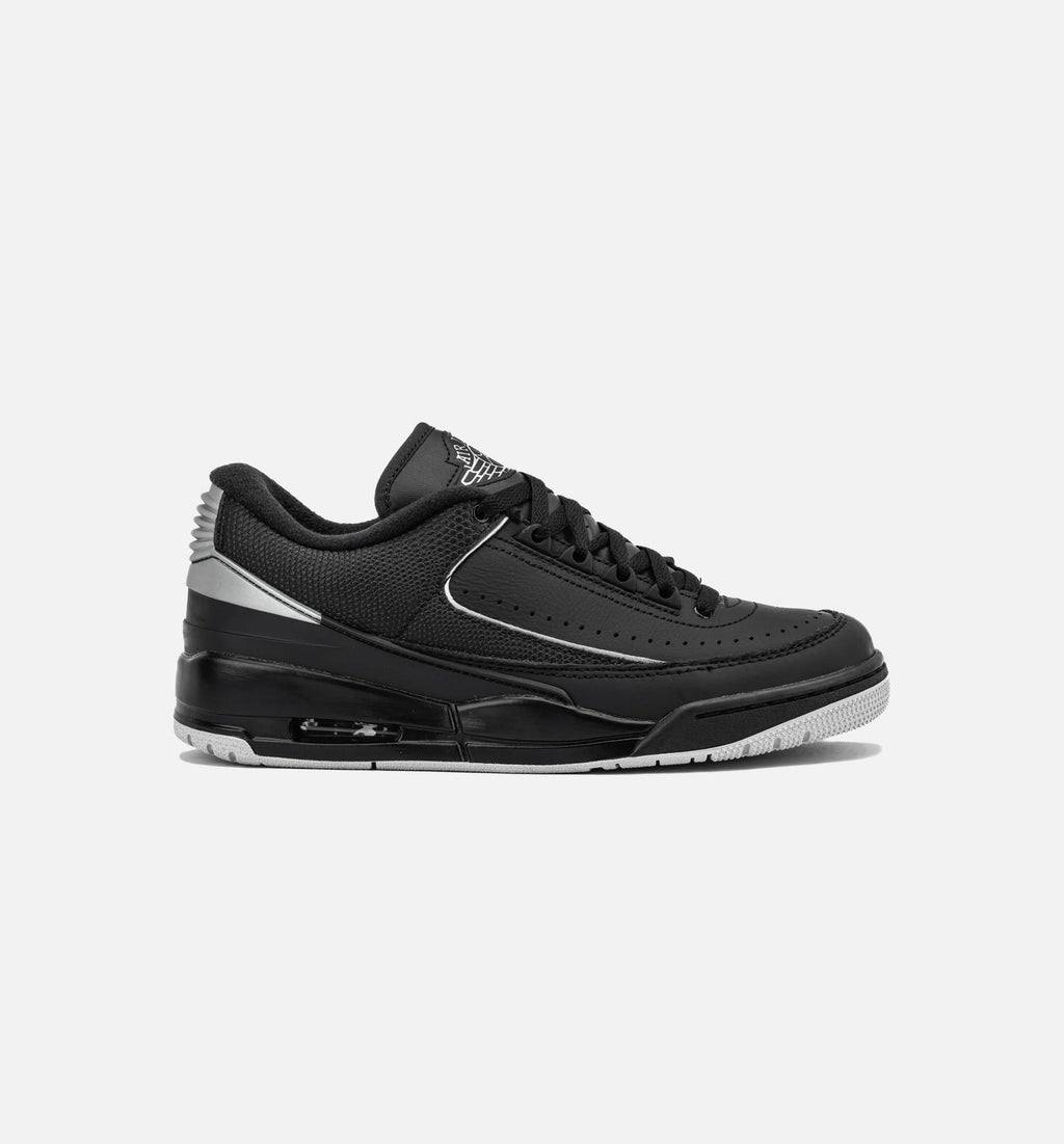 Air Jordan 23 Black and Metallic Silver Men's Sneakers