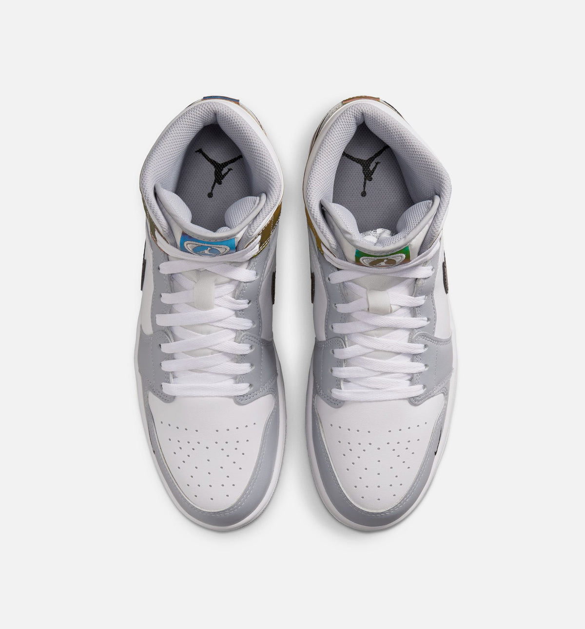 Air Jordan 1 Mid SE Men's Sneakers | Black/White/Wolf Grey