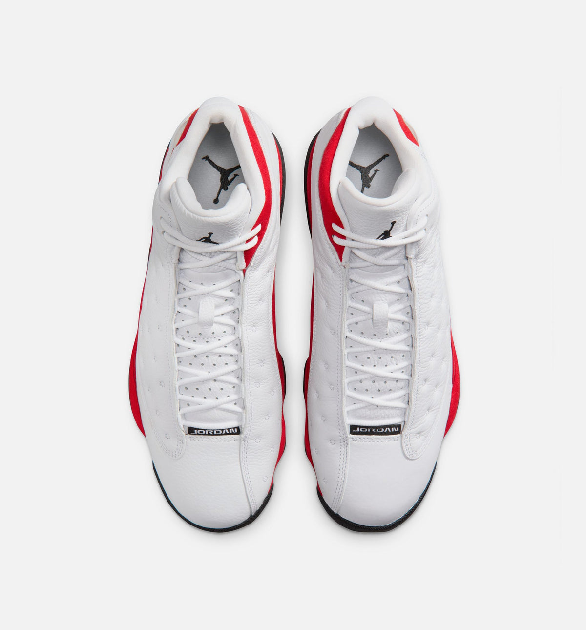 Air Jordan 13 Retro White and University Red Men's Sneakers