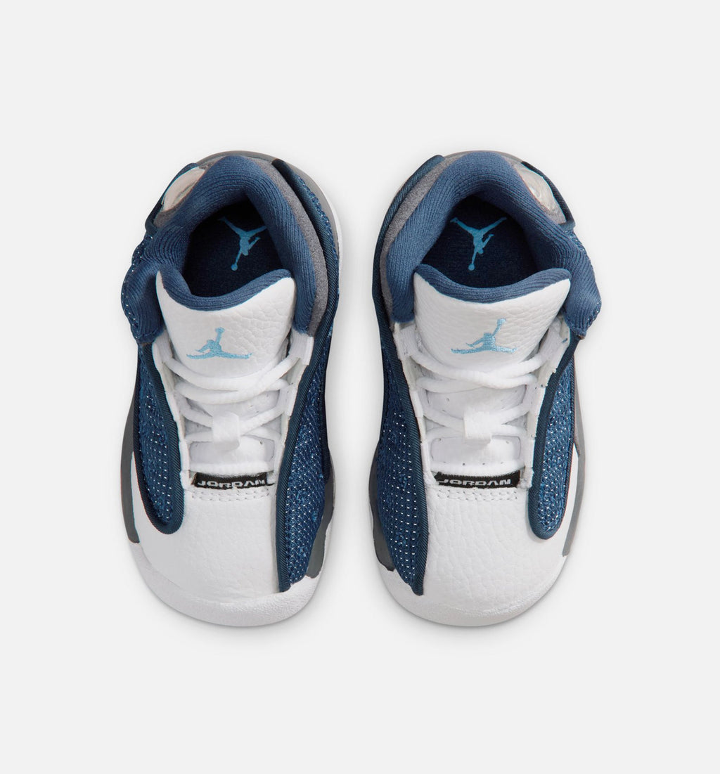 Air Jordan 13 Retro Navy and Flint Grey Infant/Toddler Sneakers