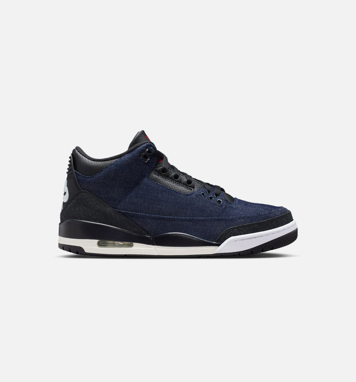 Air Jordan 3 x Levi's Indigo and Gym Red Men's Sneakers